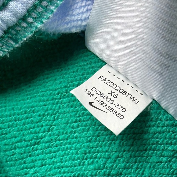 Nike Women's Sportswear Team Blue Green High Rise Fleece Joggers Women’s Size XS - Picture 10 of 10